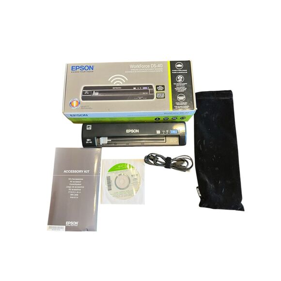 Epson Workforce DS-40 Portable Scanner - Black - Picture 1 of 4